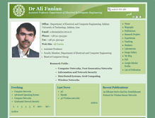 Tablet Screenshot of fanian.iut.ac.ir