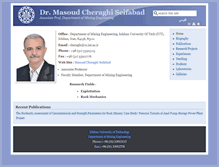 Tablet Screenshot of cheraghi.iut.ac.ir