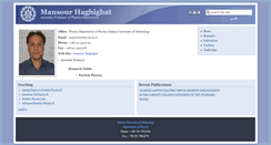 Desktop Screenshot of haghighat.iut.ac.ir