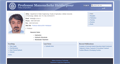 Desktop Screenshot of heidarpour.iut.ac.ir