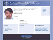 Tablet Screenshot of heidarpour.iut.ac.ir