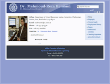 Tablet Screenshot of mrhemami.iut.ac.ir