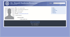 Desktop Screenshot of hashemalhosseini.iut.ac.ir