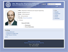 Tablet Screenshot of farzanehfard.iut.ac.ir