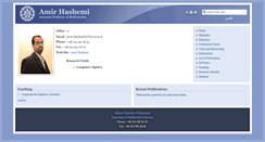 Desktop Screenshot of amirhashemi.iut.ac.ir