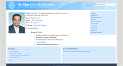 Desktop Screenshot of behfarnia.iut.ac.ir