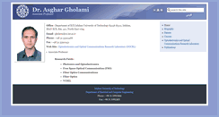 Desktop Screenshot of gholami.iut.ac.ir