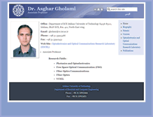 Tablet Screenshot of gholami.iut.ac.ir