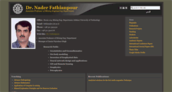 Desktop Screenshot of fathianpour.iut.ac.ir