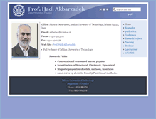 Tablet Screenshot of akbarzadeh.iut.ac.ir